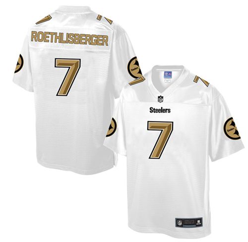 Men's Game Ben Roethlisberger Nike Jersey White - #7 Pro Line Fashion NFL Pittsburgh Steelers